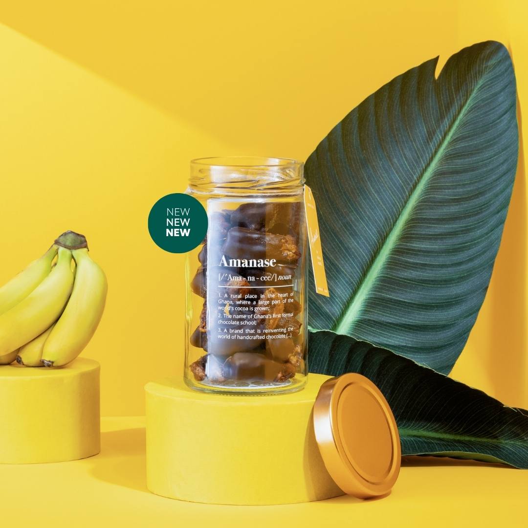 Amanase Bio-Banana Bites | Zero Waste Glas (200g)
