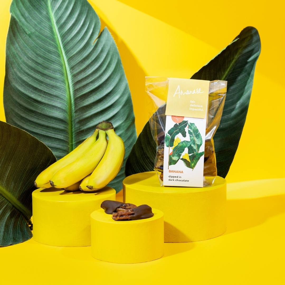 Amanase Bio-Banana Bites | Zero Waste Glas (200g)