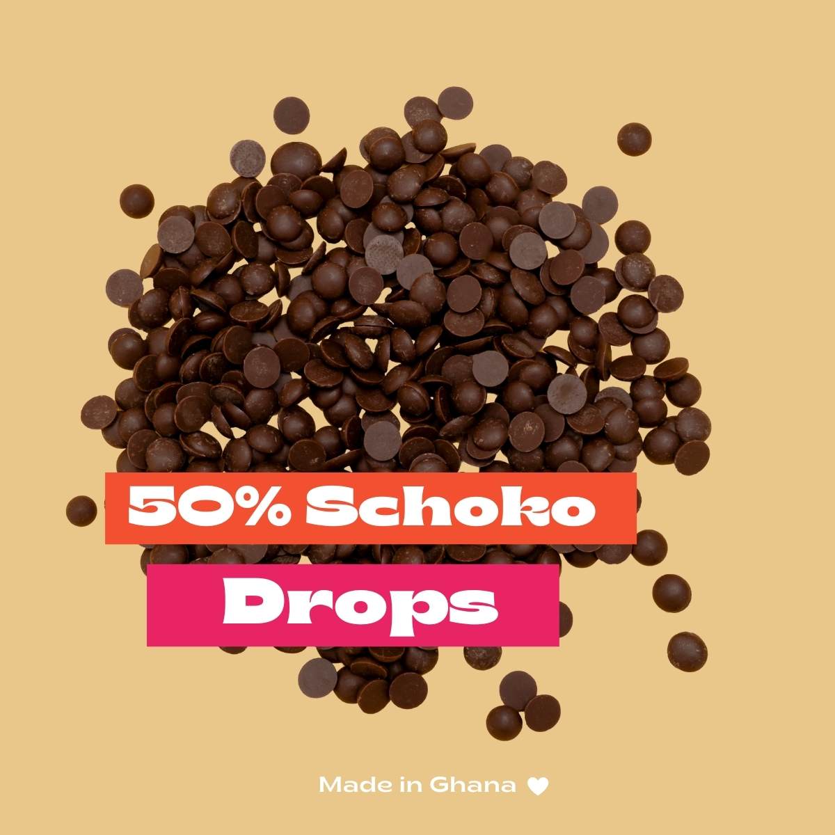 50% CHOCOLATE DROPS | 100g Snackbox