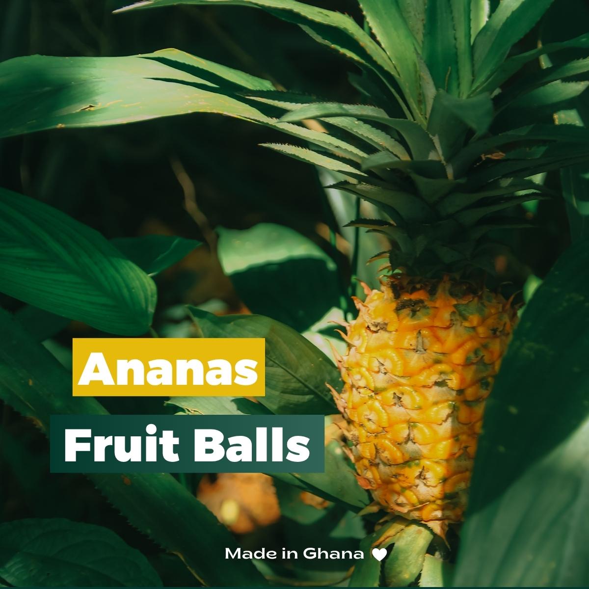 Organic Pineapple Fruit Balls I Vegan