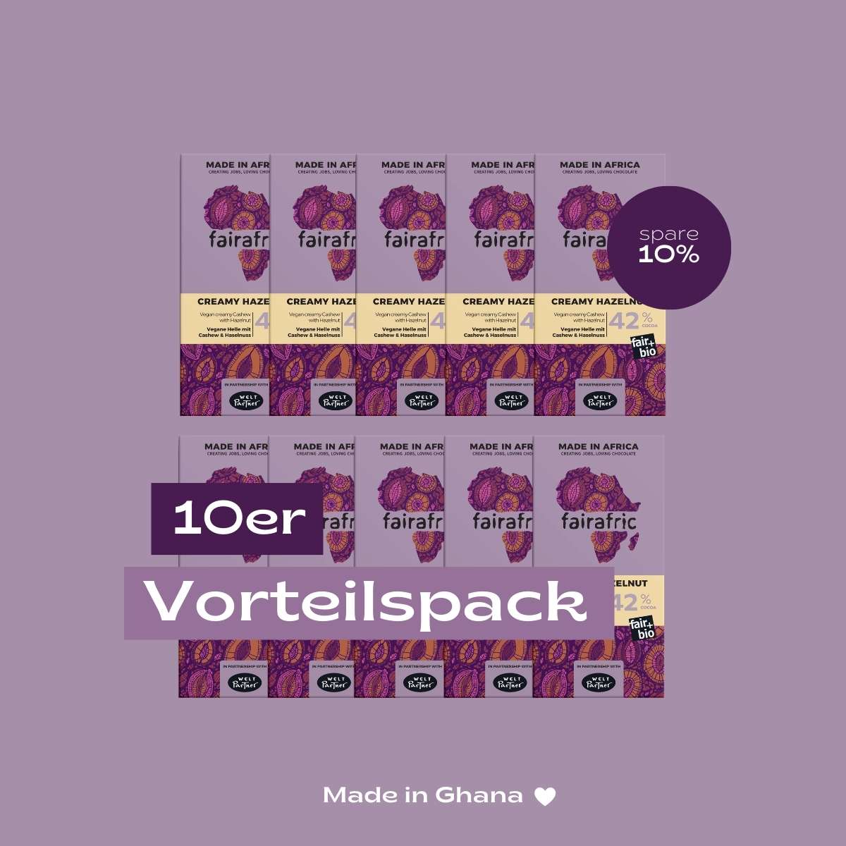 42% CREAMY HAZELNUT | vegane Helle mit Cashew