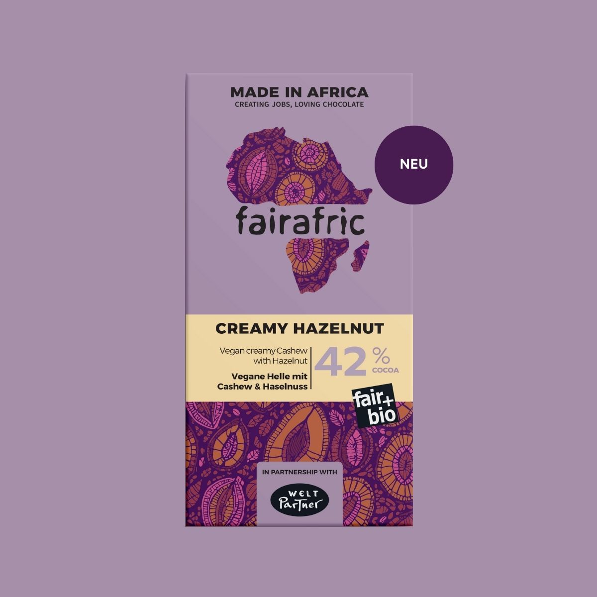 42% Creamy Hazelnut | vegane Helle mit Cashew