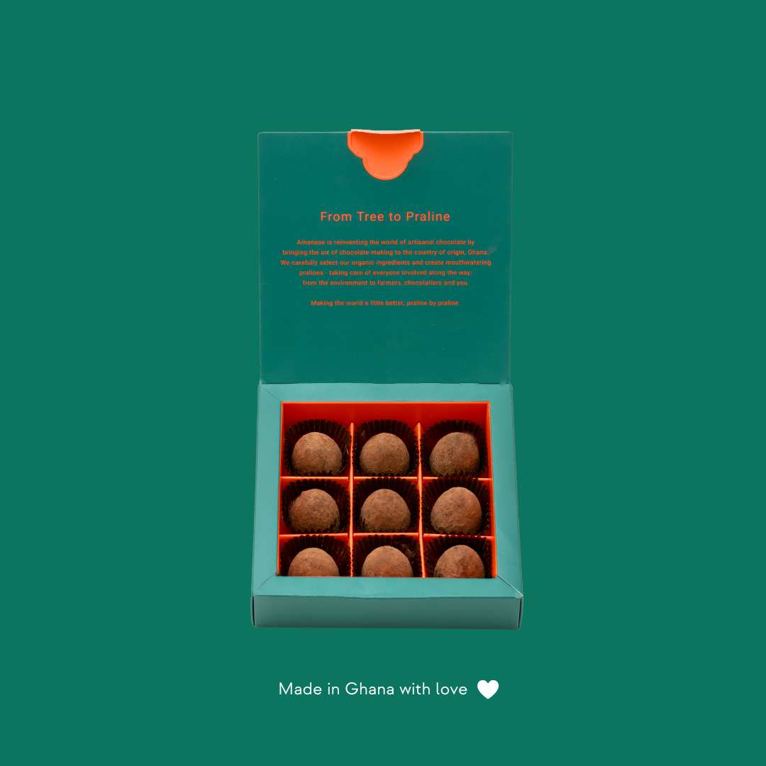 Amanase Bio-Pralinen | Truffle edition  (9 Stück)