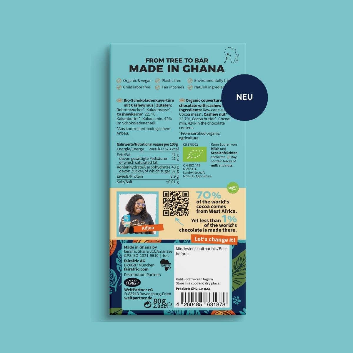 42% CREAMY CASHEW | vegane Helle mit Cashew