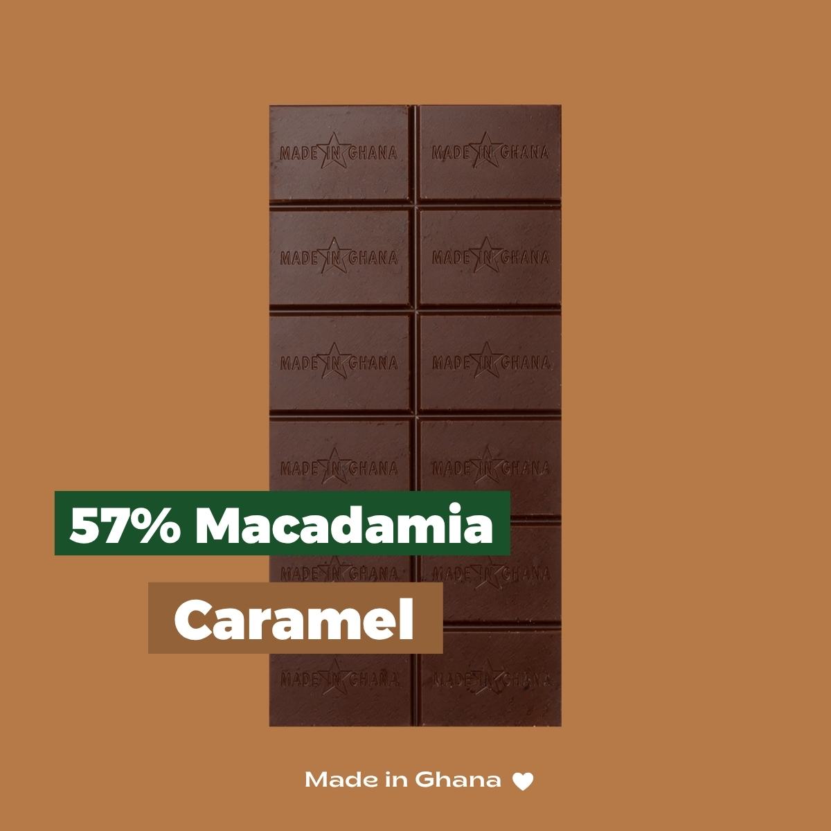 57% Macadamia & Caramel | vegane Dunkle