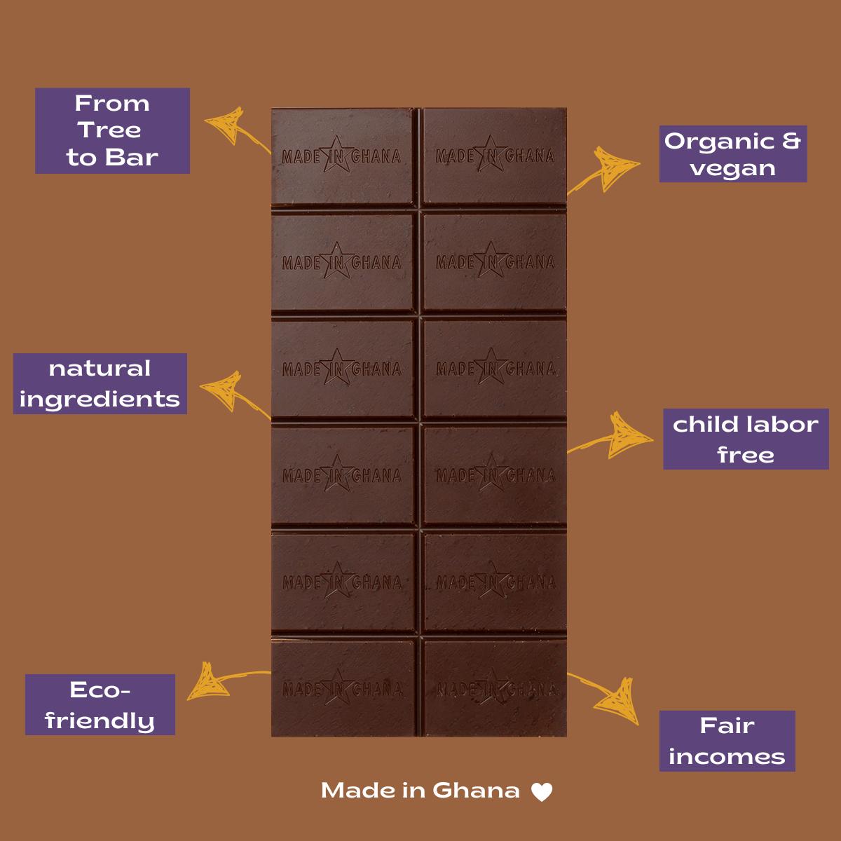 70% Organic Dark Chocolate with Cinnamon & Vanilla I Vegan