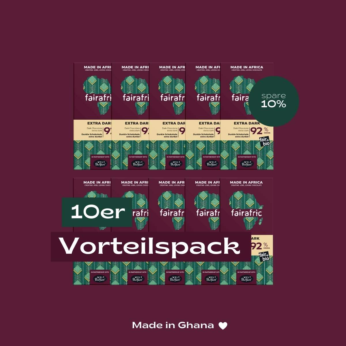 92% Organic Dark Chocolate I Vegan