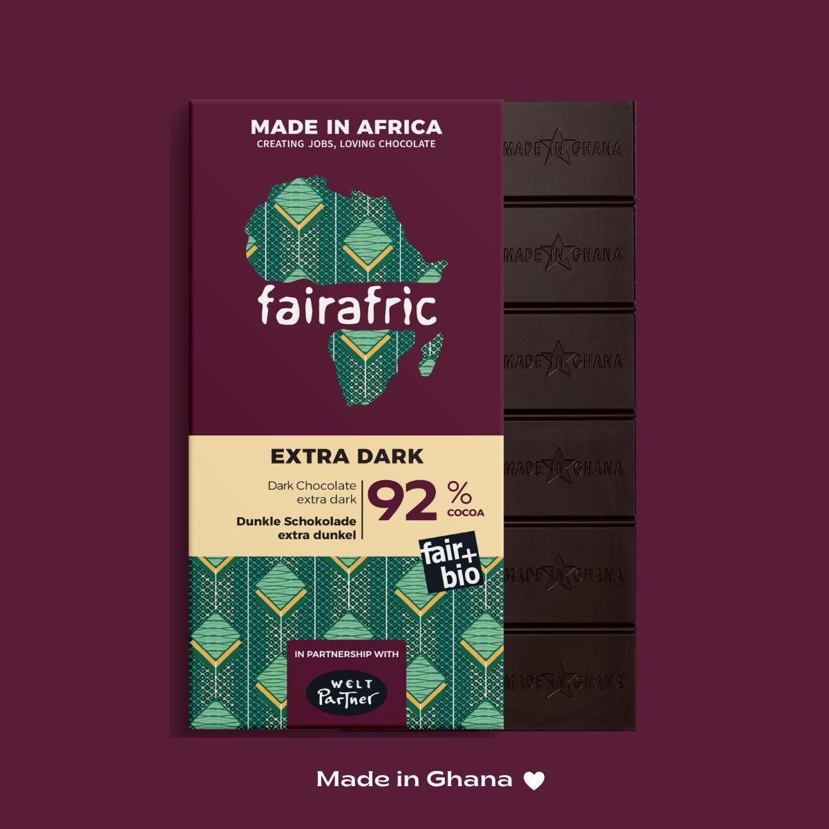 92% EXTRA DARK | vegane Zartbitterschokolade