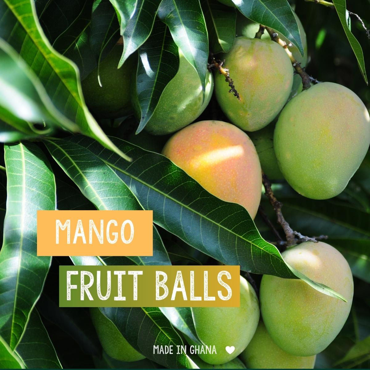 Organic Mango Fruit Balls I Vegan
