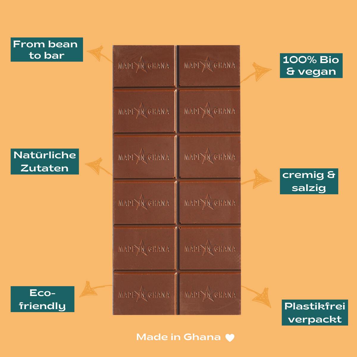 42% FLEUR DE SEL & CARAMEL | vegane Helle mit Cashew