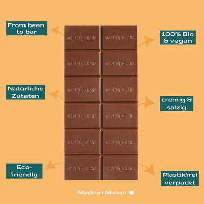 42% FLEUR DE SEL & CARAMEL | vegane Helle mit Cashew